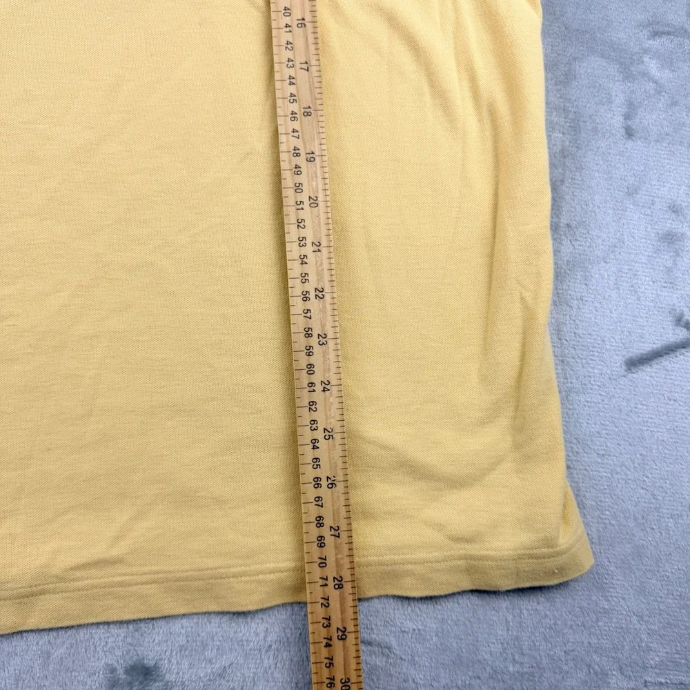 Columbia Men's XL Yellow Short Sleeve Pique Polo Shirt Cotton Casual Outdoors